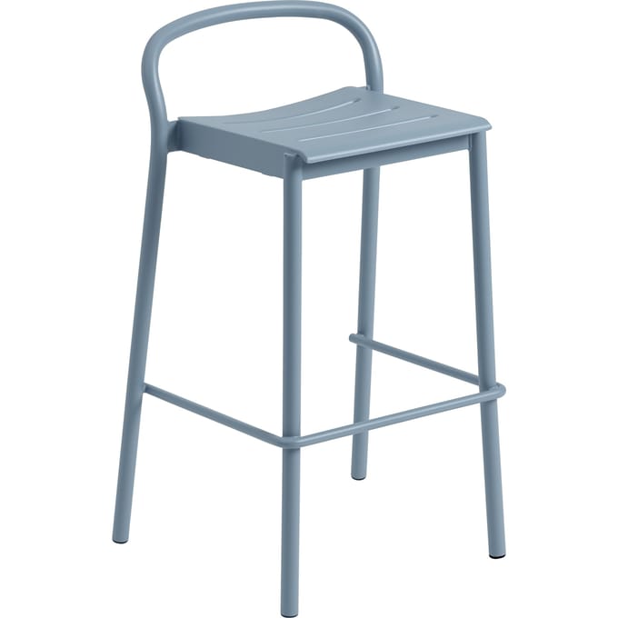 Muuto Linear Steel Barstoel - pale blue