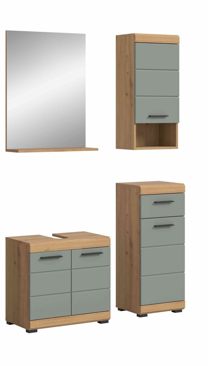 Scout badkamercombinatie salie MDF TZ Artisan eiken NB - 34x112x191cm