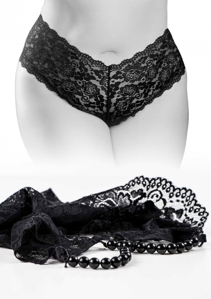 Pipedream - Pleasure Pearl BShorts +Size - Anal Toys Beads Zwart