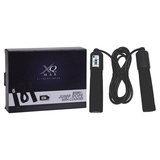 XQ Max - Springtouw met teller - Unisex - Zwart
