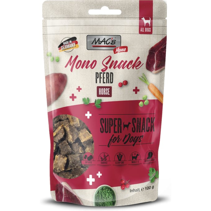 100g MAC's Dog Mono Snack Paard Hondensnacks