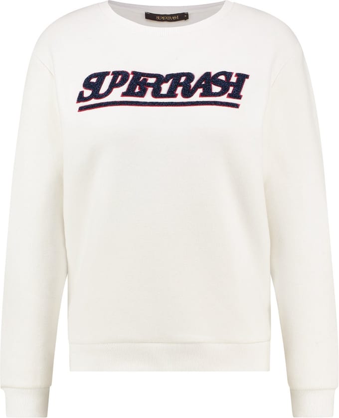 Supertrash - Trui - Sweater Dames - Wit - XS