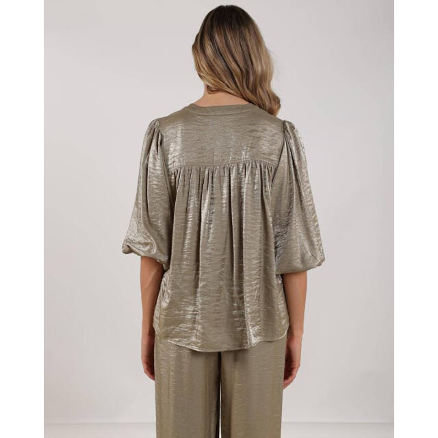 Nukus Nks02231 350 lilly blouse shiny army