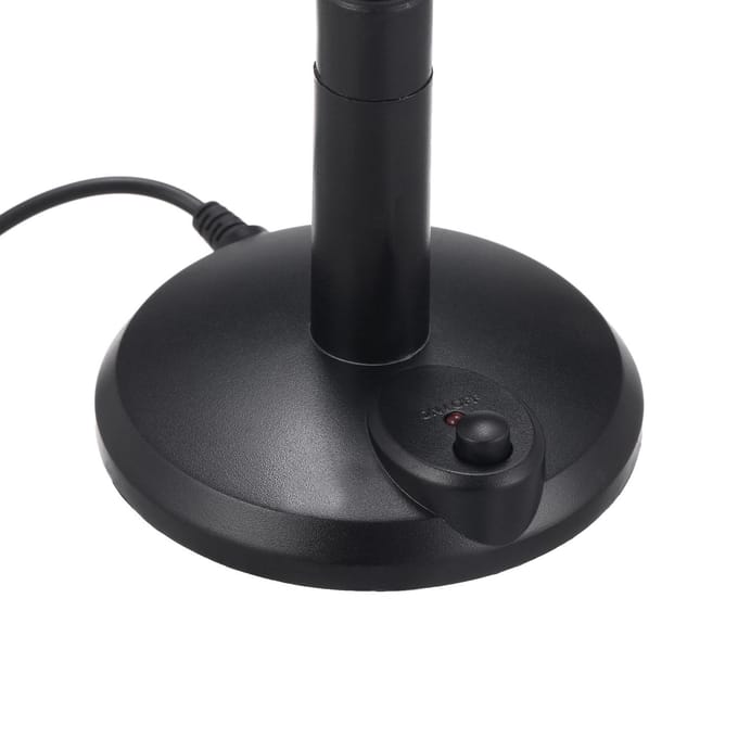 USB-desktopmicrofoon Plug & Play Omnidirectionele pc-laptopcomputermicrofoon voor computergaming zwart