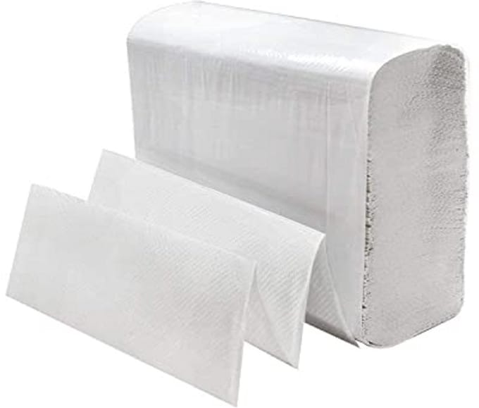 MultiFold Witte Papieren Handdoeken - 500 Vellen in 2 Pakken van 250 Stuks