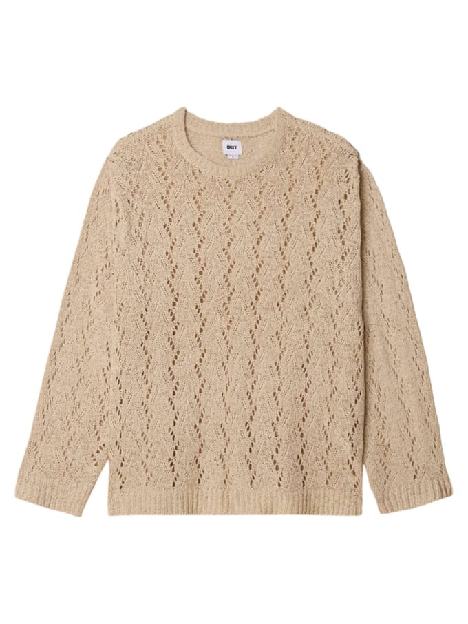 Obey Shimoda tape garen trui haak licht - natuurlijk
