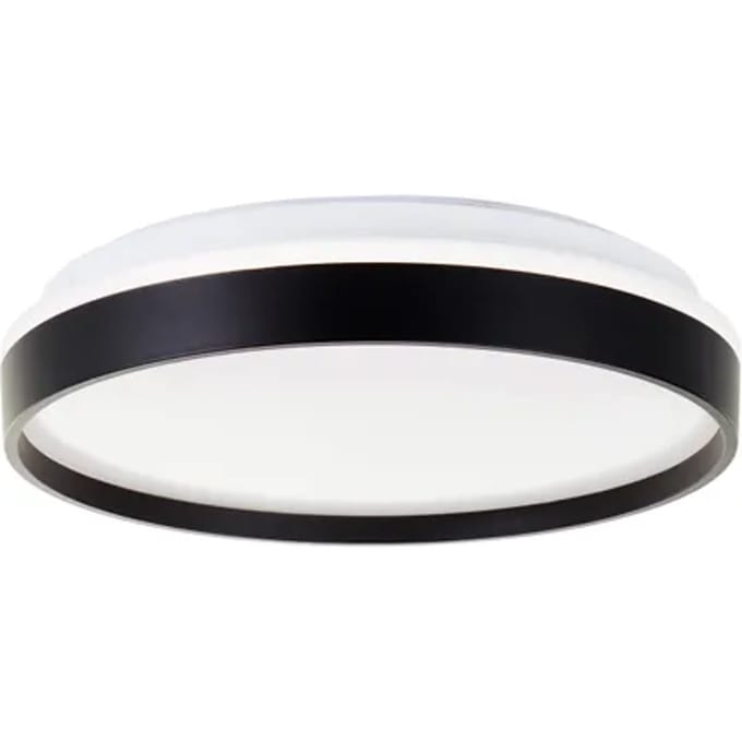 Brilliant Plafondlamp Britt - Zwart - 33cm - Cct - 22w