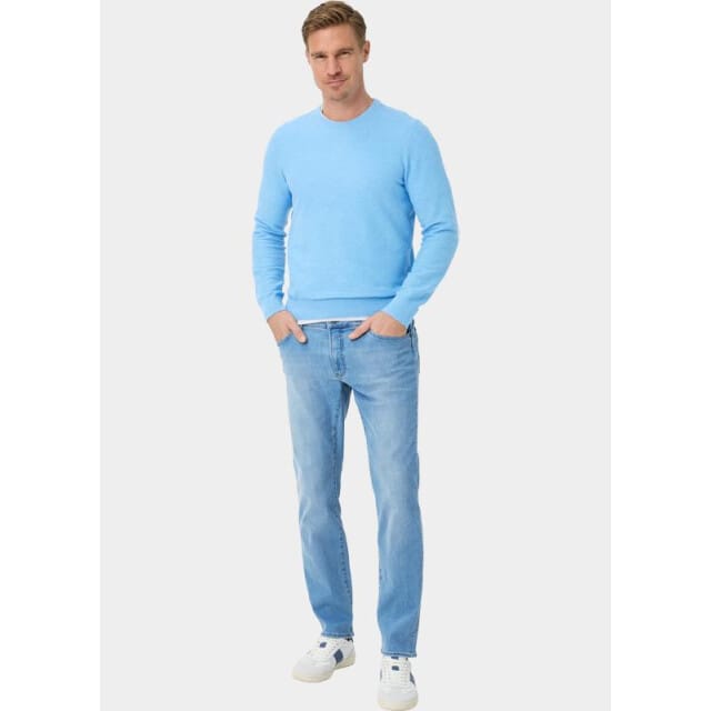Brax Heren Jeans  Style CHUCK LIGHT BLUE USED, denim lichtblauw, maat 36/30