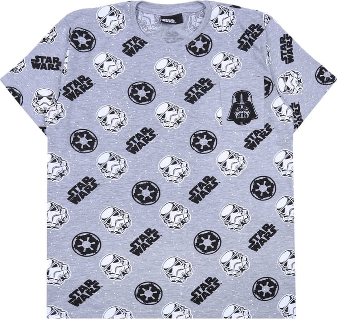 Grijs Star Wars t-shirt/t-shirt voor heren