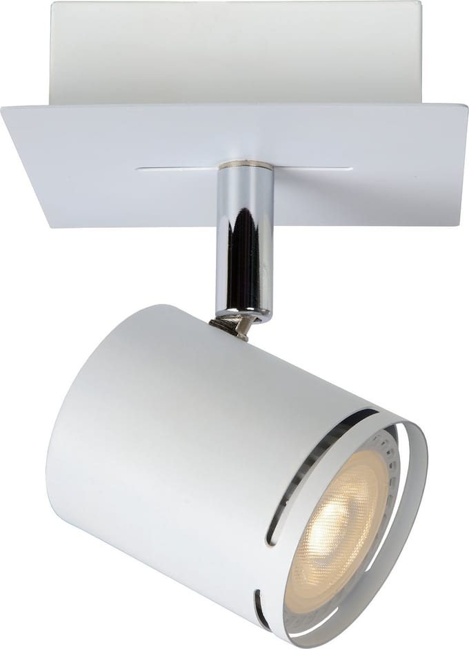 Lucide RILOU - Plafondspot (Plafondlamp) - LED Dimbaar - GU10 - 1x5W 3000K - Wit