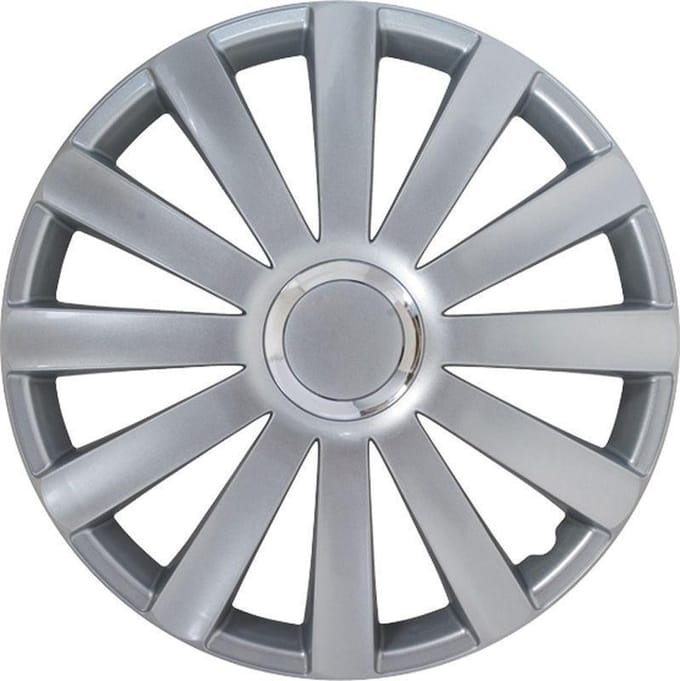 Autostyle Wieldoppen Spyder 16 Inch Abs Zilver Set Van 4