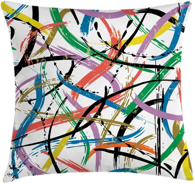 ABAKUHAUS Kussenhoes 45x45 cm – Abstracte Kunst, Beide Zijden Bedrukt