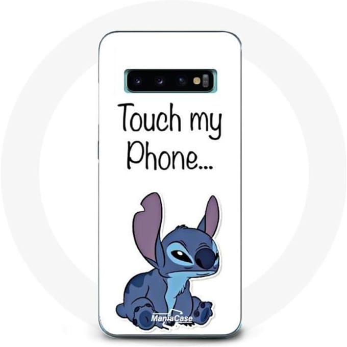 Coque - MANIACASE - Samsung Galaxy S10 Plus - Lilo et Stitch - Souple - Mignon blanc