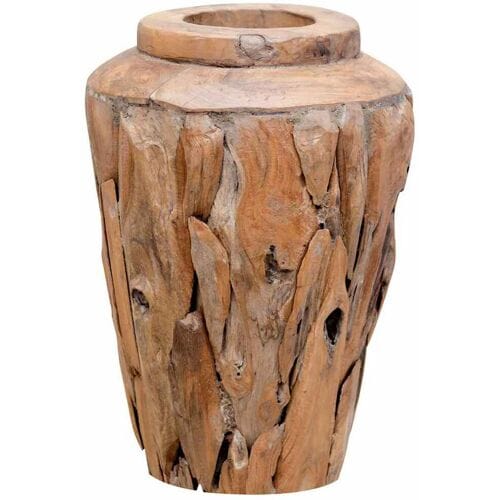 vidaXL - Decoratievaas - 40x60 - cm - massief - teakhout
