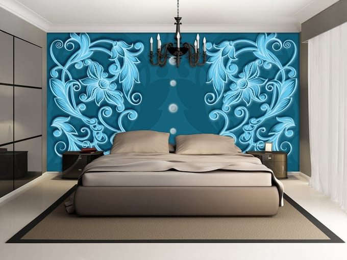 Poster | Blauw , Turquoise | 104 x 70,5 cm