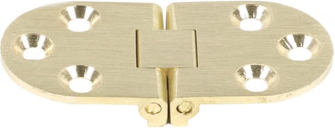Tafelbladscharnier Messing 65 x 30 mm