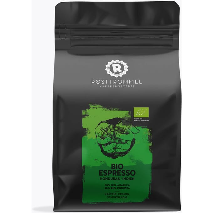 Rösttrommel Kaffeerösterei Rösttrommel Bio Espresso Blend 1kg