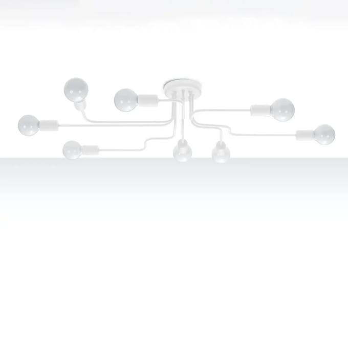 Sollux Lighting Plafondlamp Vector - E27 - wit - staal - 15.5x103x56cm