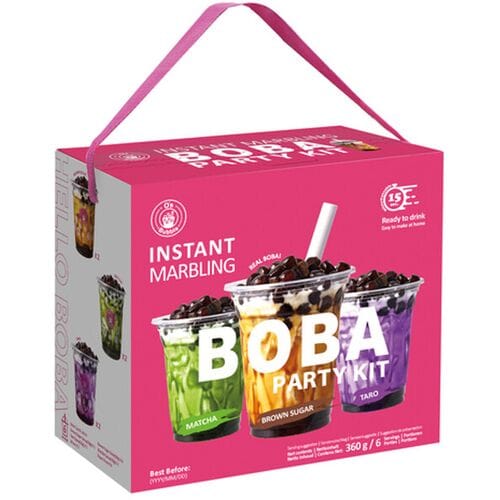 O's Bubble bubbelthee met tapiocaparels feestpakket gemengde smaak 3 × 120 g