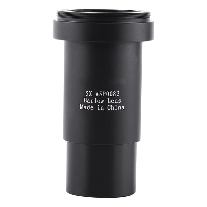 Alliage d'aluminium Oculaire de télescope astronomique 5X Lentille de Barlow 1,25 pouce gray