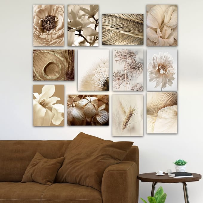 Asir - Decoratieve MDF Schilderij - Veelkleurig - 20 x 15 cm - 12 Stuks