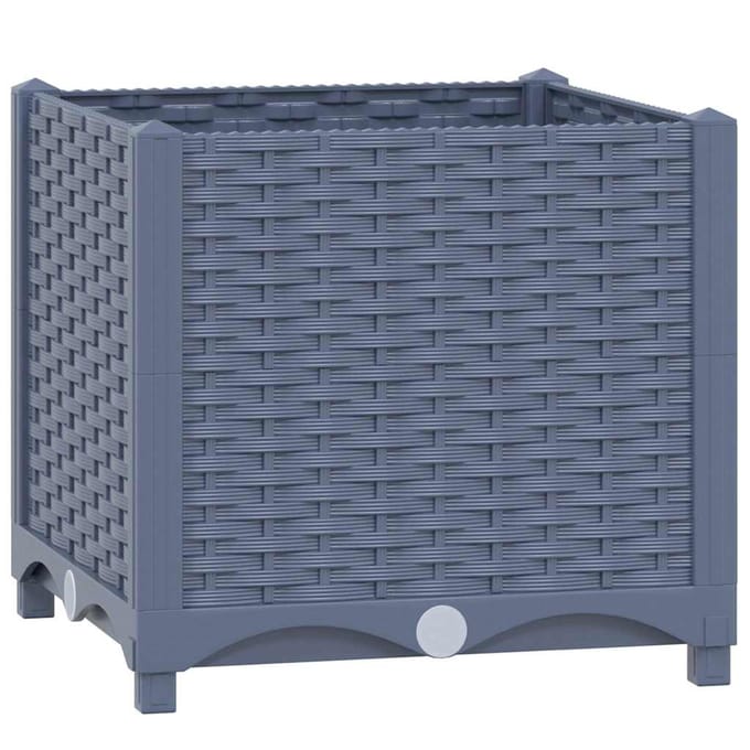 vidaXL - Plantenbak - verhoogd - 40x40x38 - cm - polypropyleen
