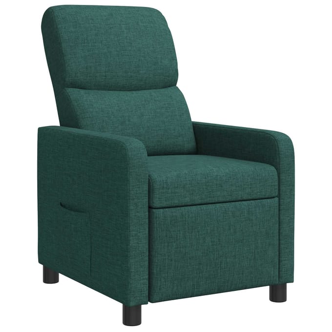 vidaXL - Recliner - Donkergroen - Polyester