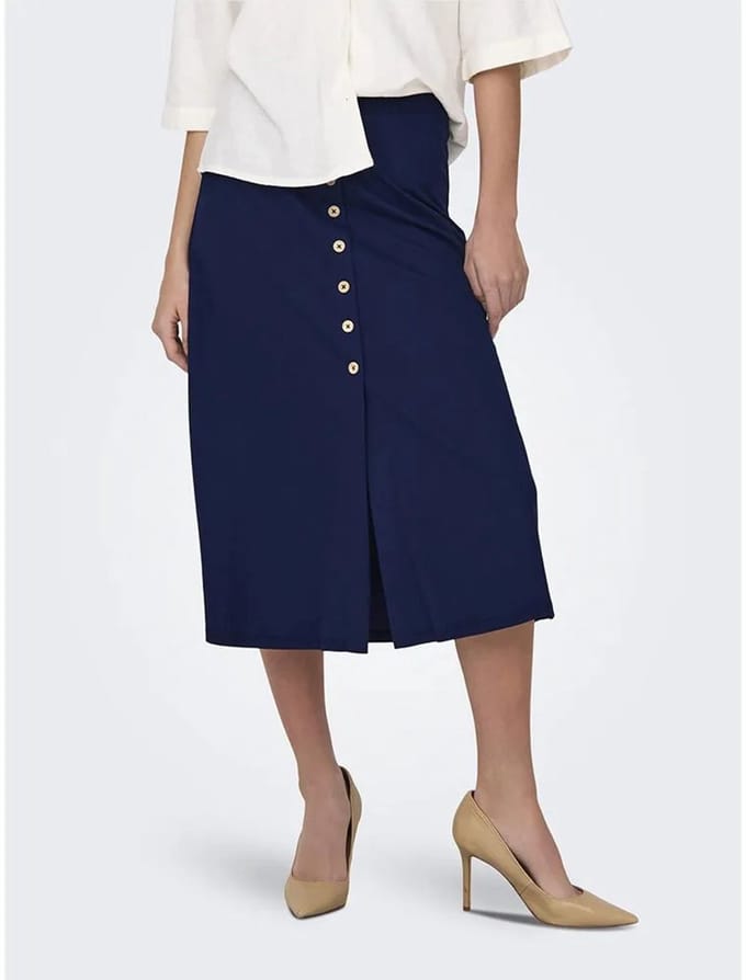 Only Jany Lange Rok Blauw XS Vrouw