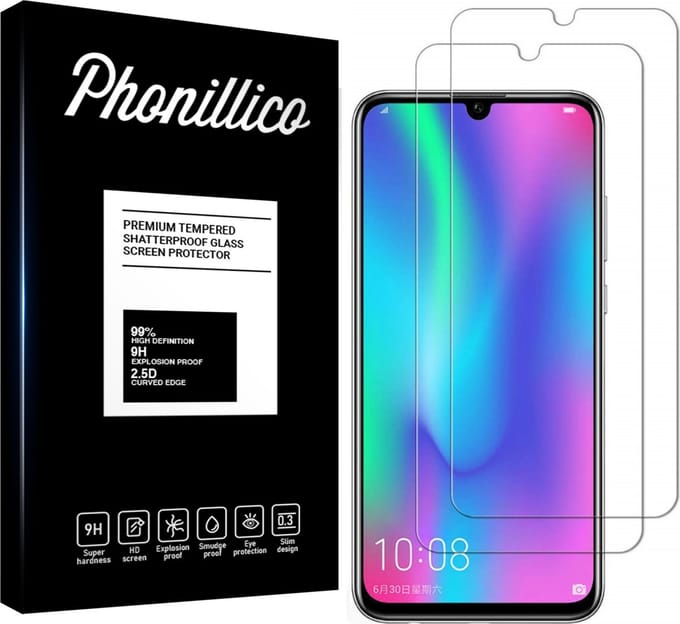 Screenprotector voor Honor 10 Lite - 2 stuks Beschermglas van glas Transparante glazen schermbeschermfolie