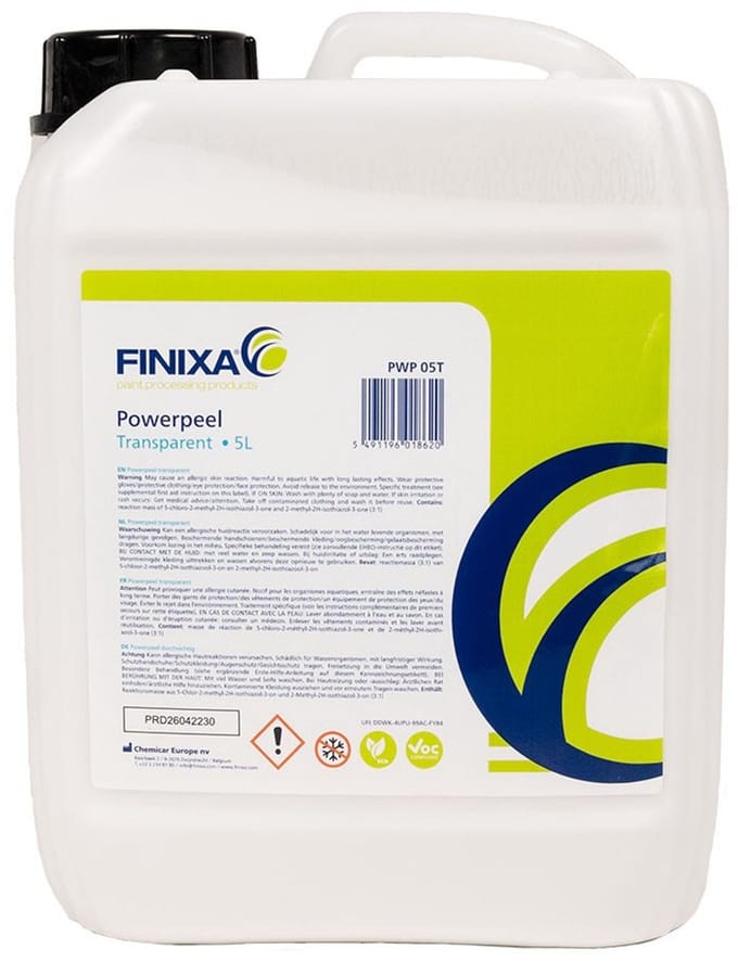 FINIXA POWERPEEL afpelbare coating TRANSPARANT - 5 liter