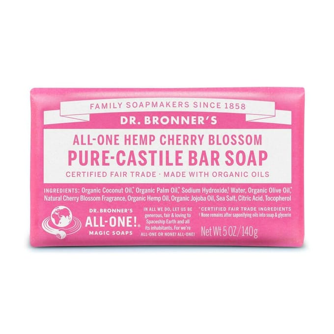 Dr. Bronner’s Dr. Bronner&rsquo;s Magic Bar Soap Cherry Blossom 140 g