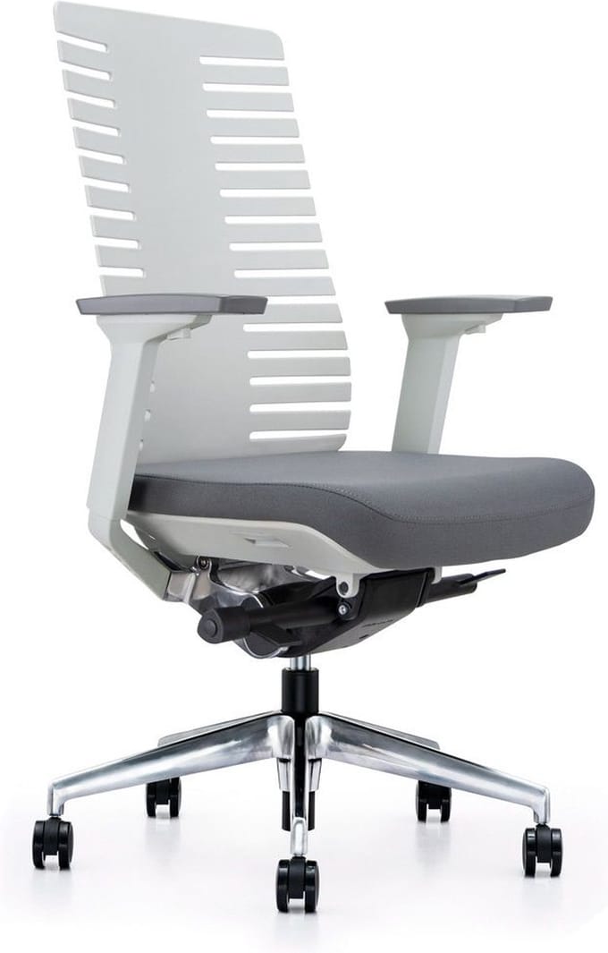 Sedero Bureaustoel Bone - Ergonomische bureaustoel voor Volwassenen - Grijs