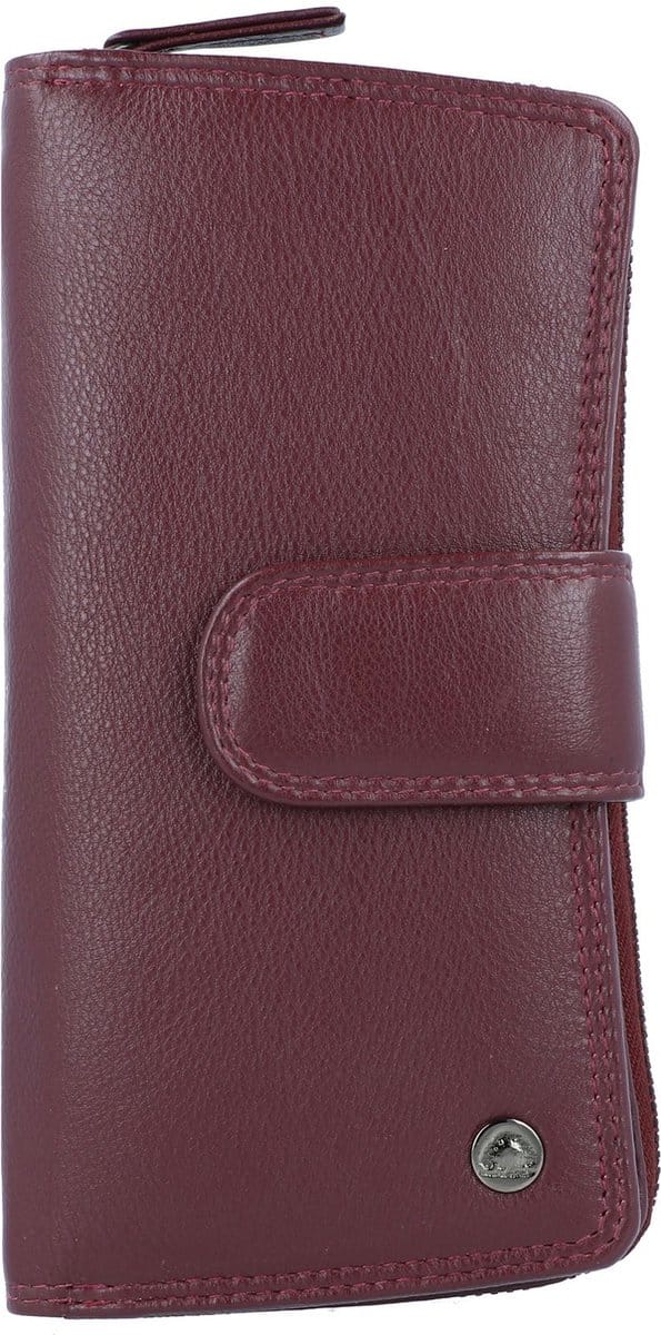 Greenburry Spongy Portemonnee Leder 18 cm - Dames - Staand formaat - bordeaux