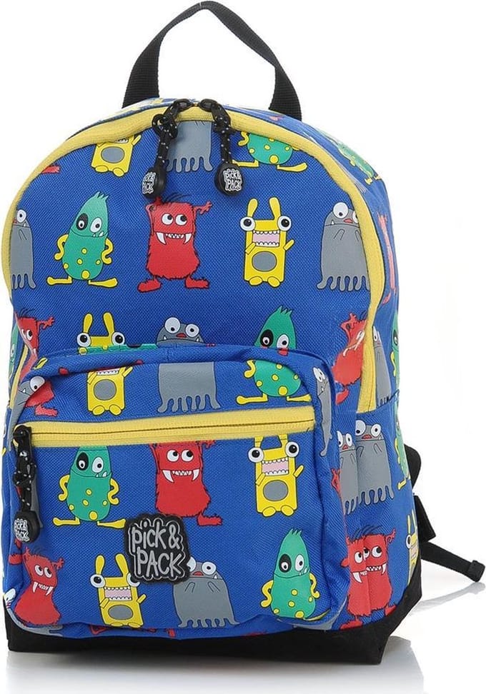 Pick & Pack Rugzak Monsters Blue