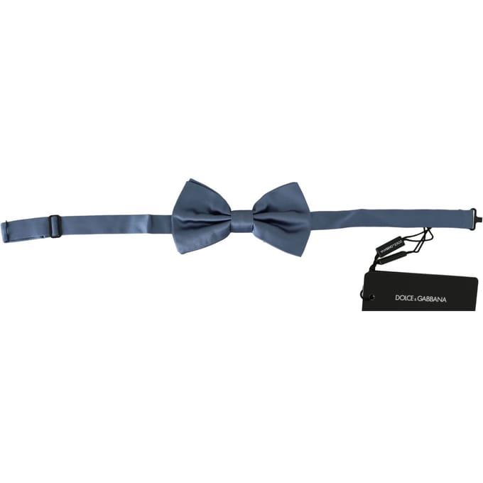 Dolce & Gabbana Blue 100% zijde verstelbare nekpapillon boog herenbindingen