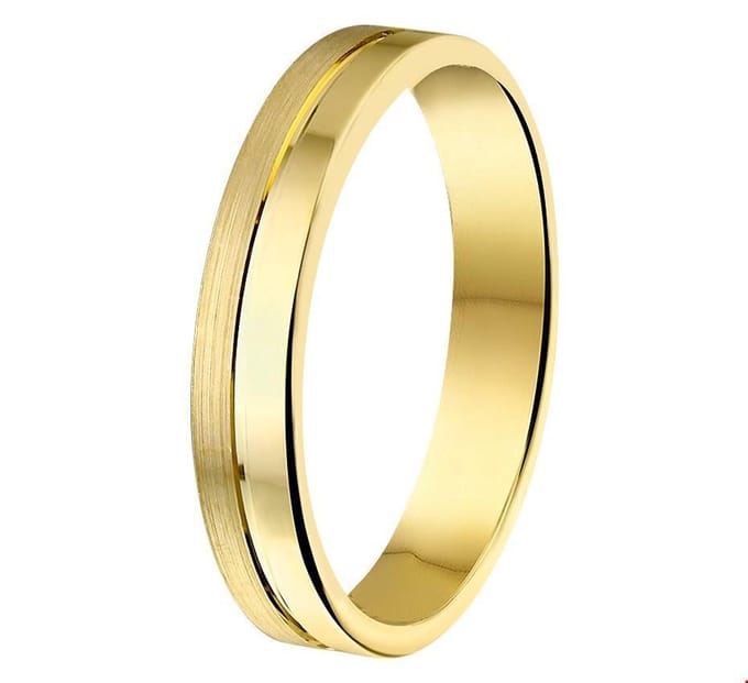 14K Geelgoud Ring A407 - 4 Mm Zonder Steen 4008783