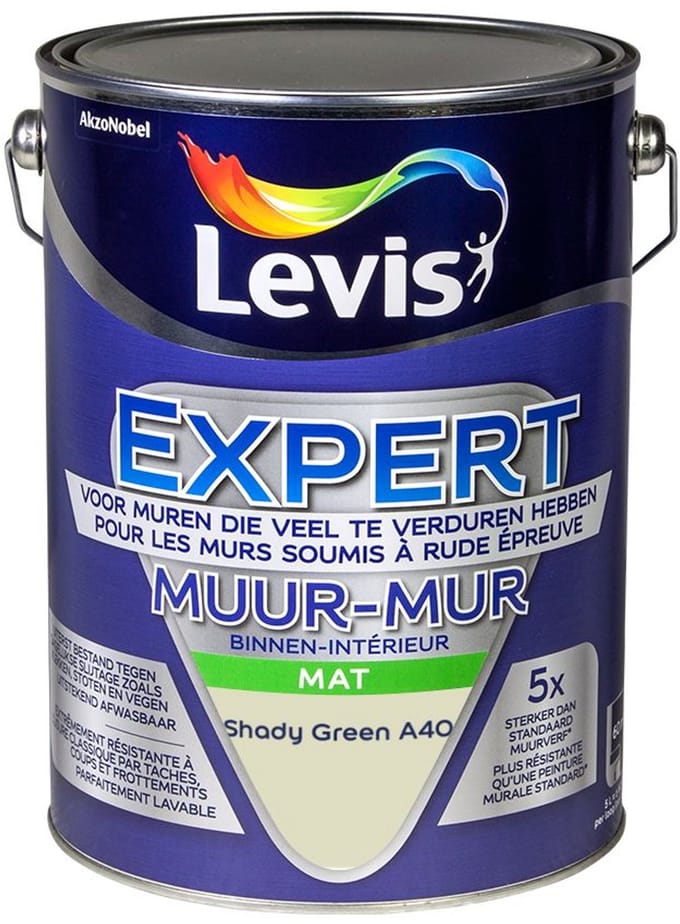 Levis - Expert Muur Binnen Mix - Shady Green A40 - Mengverf - 5 L