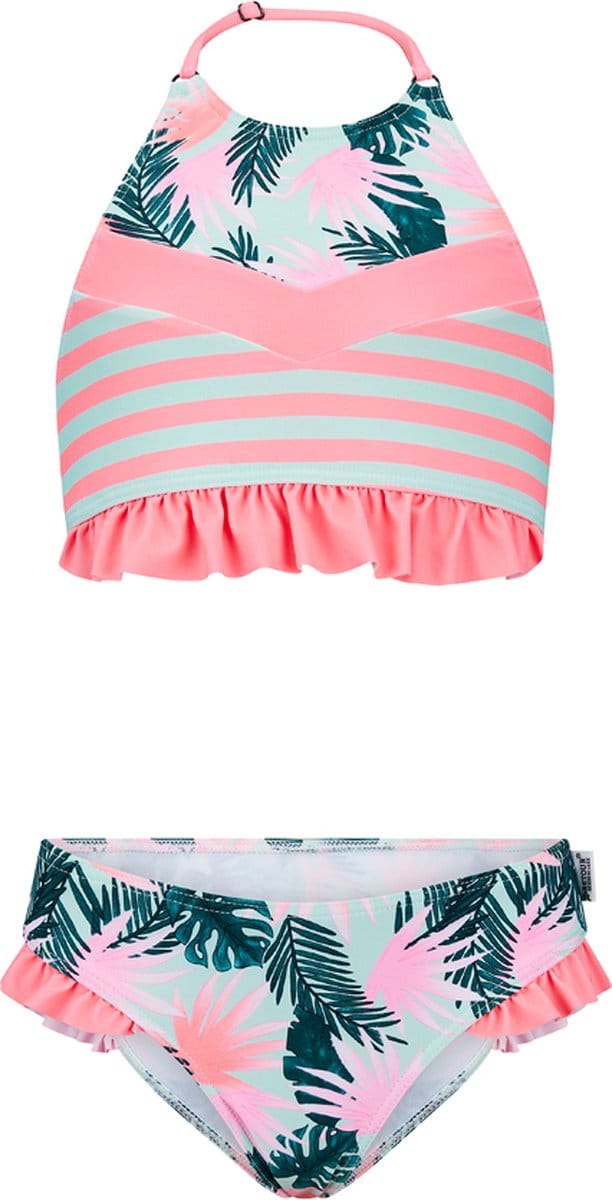 Retour jeans Prisca Meisjes Bikiniset - neon coral - Maat 13/14