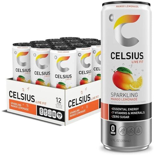 CELSIUS bruisende mango-limonade - 12 x 250 ml