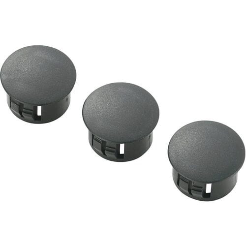 TRU COMPONENTS TC-HPR-22203 Blindstop Plaatdikte (max.) 1.6 mm Polyamide Zwart 100 stuk(s)