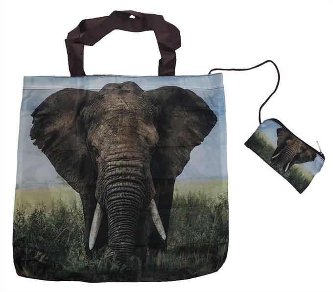 PIA Soft Toys - Olifant vouwtas - 40 cm x 40 cm