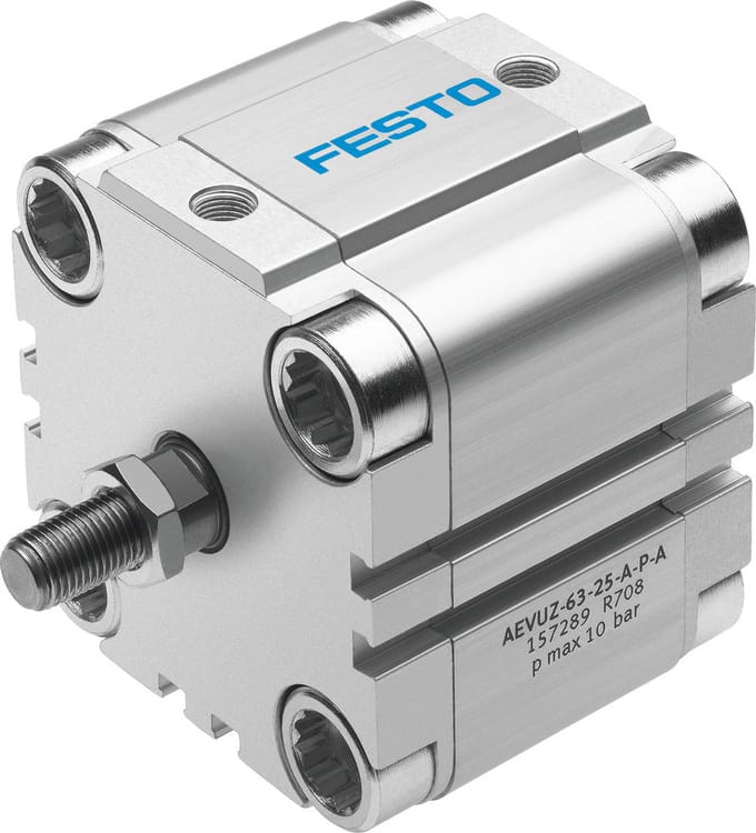 Festo Compacte Cilinder 32mm Boring 15mm Slag Enkelwerkend - 157274 - P2G52