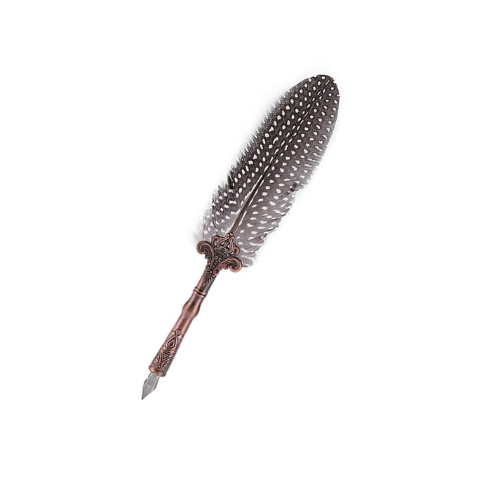 Stylo plume rétro classique, ensemble de bouteilles d'encre, papeterie, cadeau d'anniversaire, boîte noire noir
