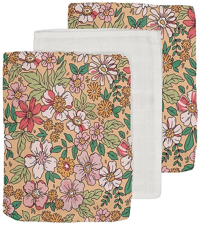 Wash Cloth Blossom print