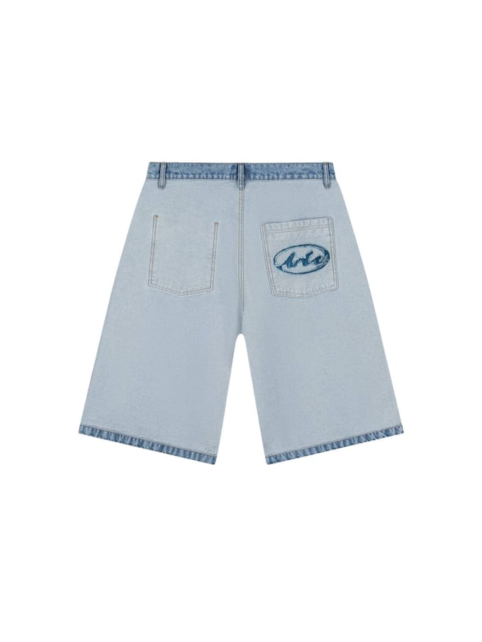 Jeans Man Denim Inside/out Shorts Denim Bleach