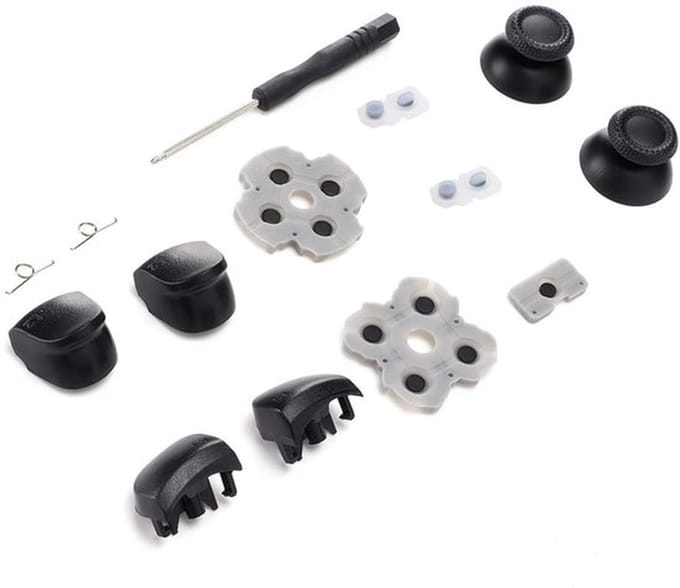 Knoppen Vervangingsset - Controller Accessoires - Geleidende Rubber Pad - 3D Plastic - Handvat - Geschikt voor Controller - Controllerknoppen
