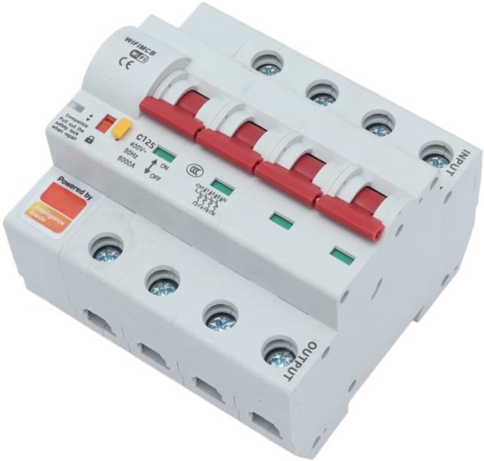 Allecto - Circuit Breaker Smart WiFi - Slimme 4P 125A met
