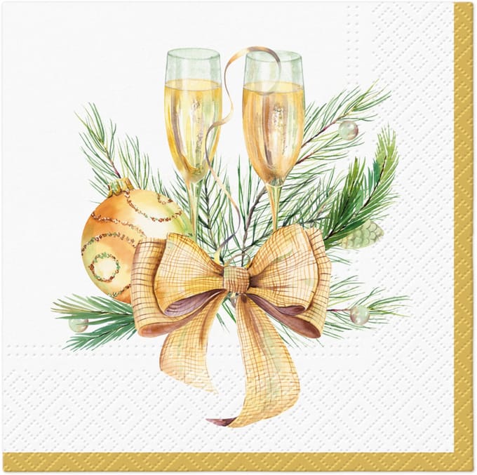 Lunch servetten Celebration time - PAW Decor - 33x33 cm