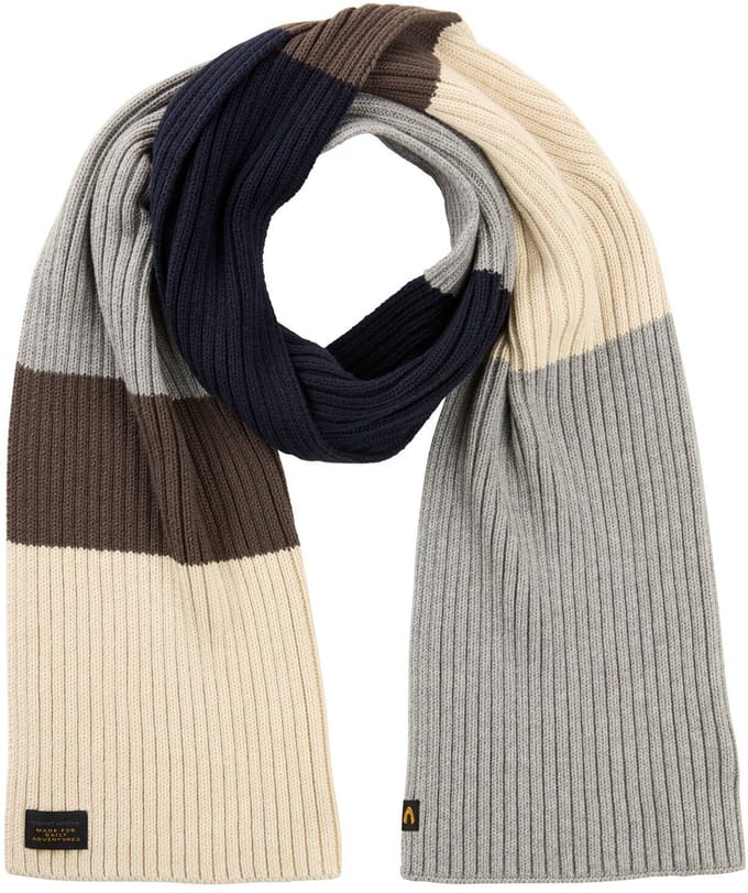 camel active Sjaal gemaakt van een katoenmix - Maat - Steengrijsmenswear-OS