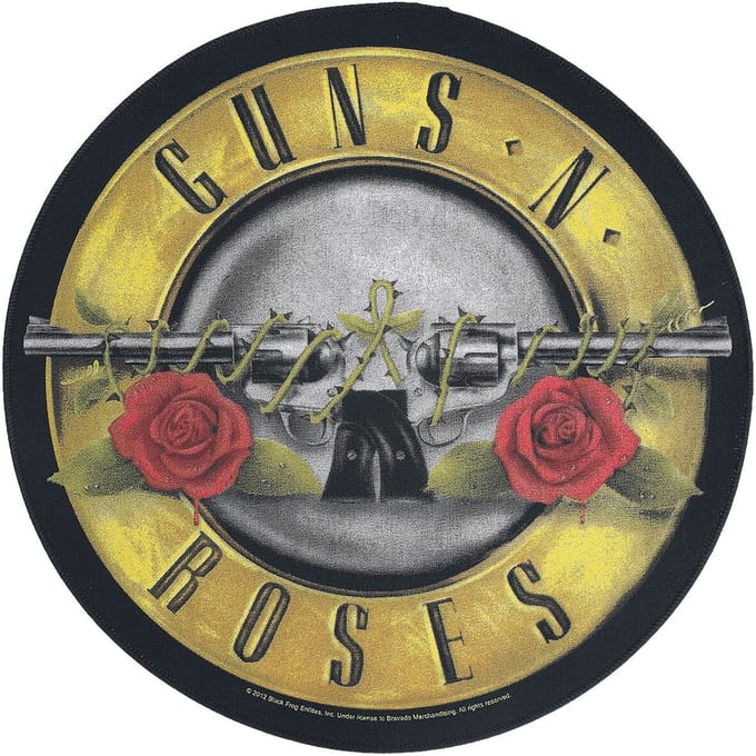 Guns N' Roses Bullet Logo Unisex Embleem - meerkleurig - Standard